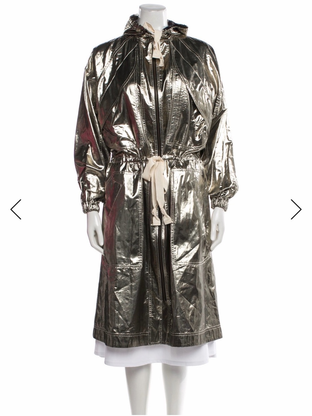 Isabel Marant gold silk trench
